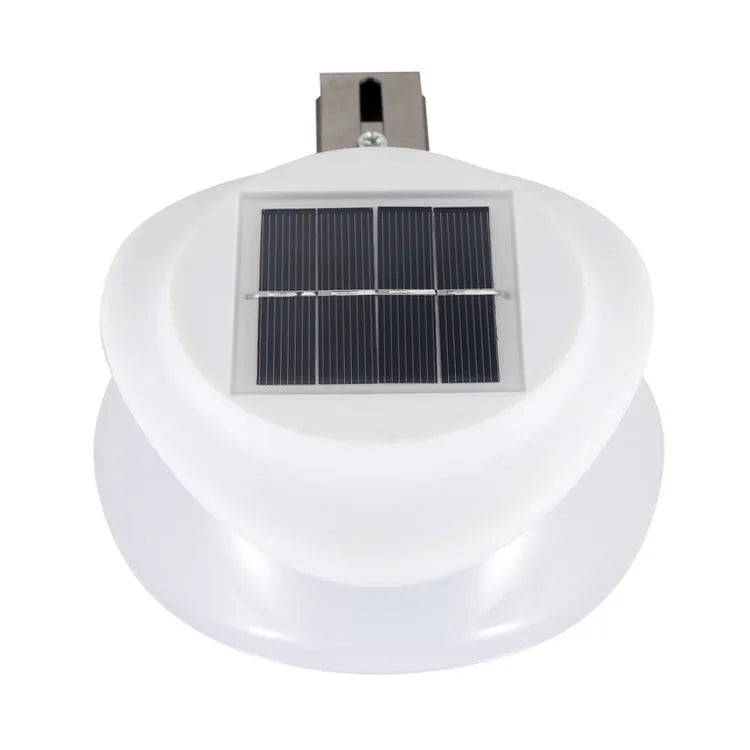 Solar-powered outdoor fence wall lamp for garden and patio illumination