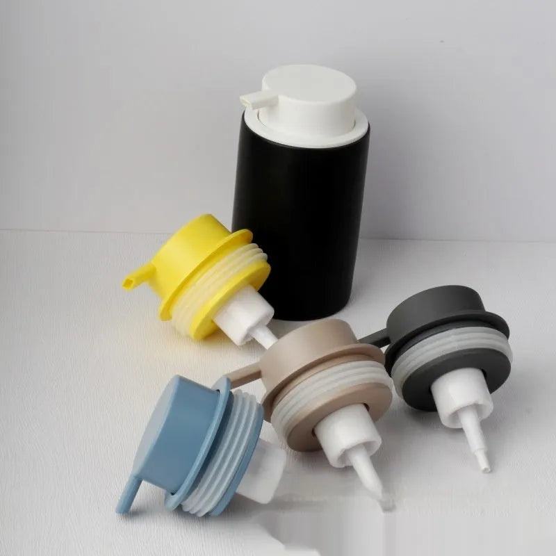 ABS plastic foam pump dispenser for facial cleanser in four colour options