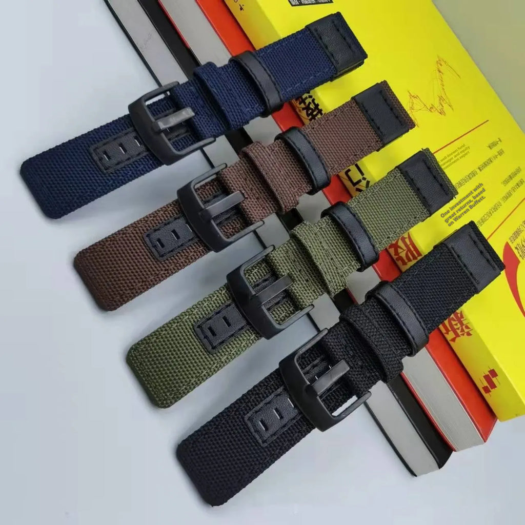 Oxford cloth replacement watch strap for Garmin Forerunner 245 in multiple colour and size options.