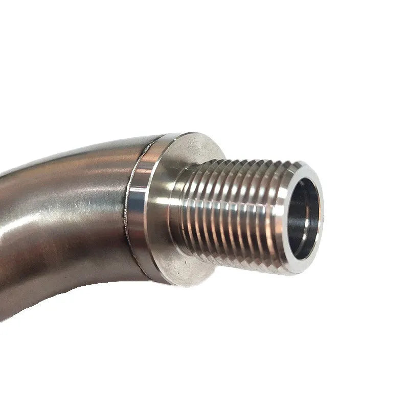 Automotive M18 temperature sensor adapter with gas flow crossover sub for vehicle diagnostics