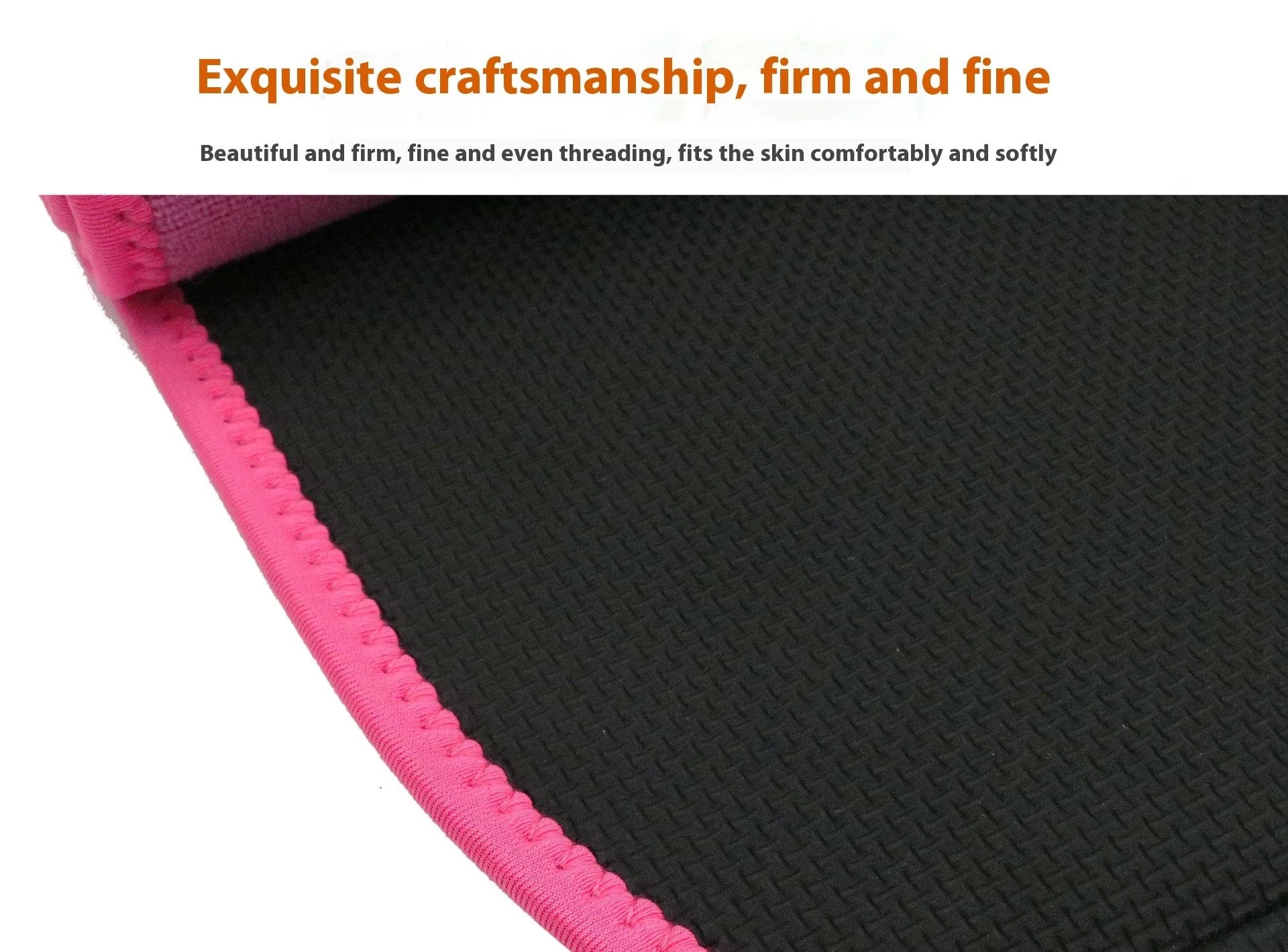 Neoprene lumbar support belt with adjustable strap in black, blue, or pink