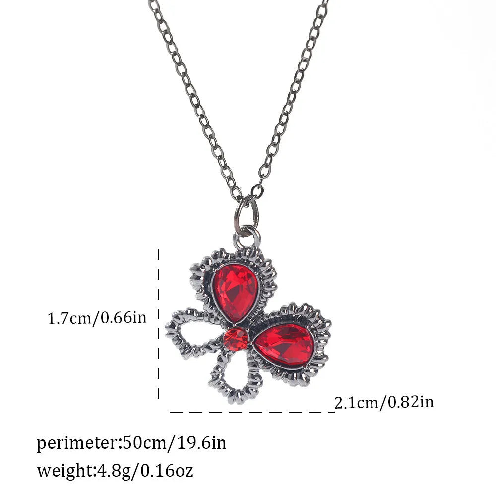 Halloween necklace with electroplated zinc alloy spider bat cross pendant on regular chain