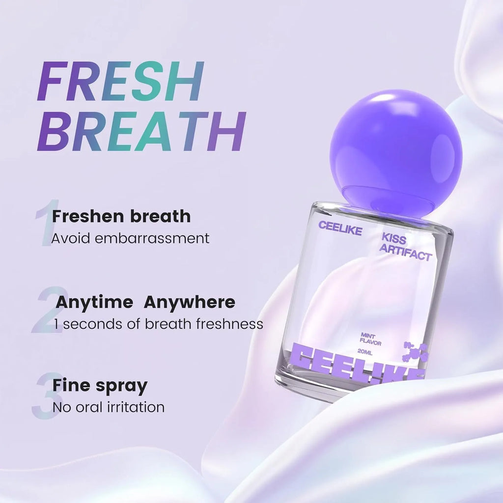 20ml portable oral spray bottle with probiotic formulation for hydrating mouth care