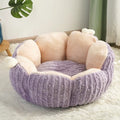 Cactus-themed soft cat litter kennel pet bed in green colour showing large size dimensions