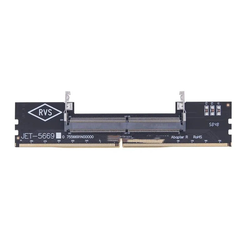 DDR4 laptop to desktop memory adapter card with electrostatic bag for testing laptop RAM on desktop PCs