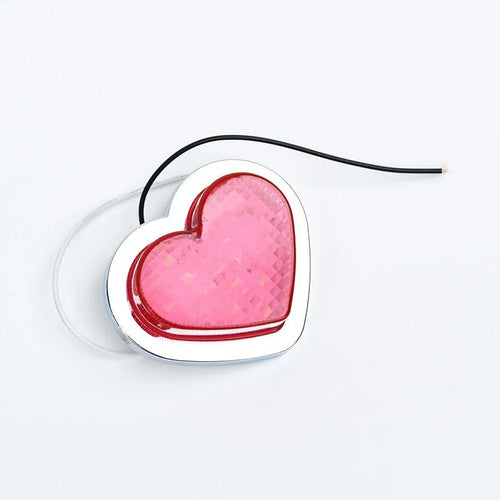 Japanese-style heart-shaped LED car fender sidelight in various colours