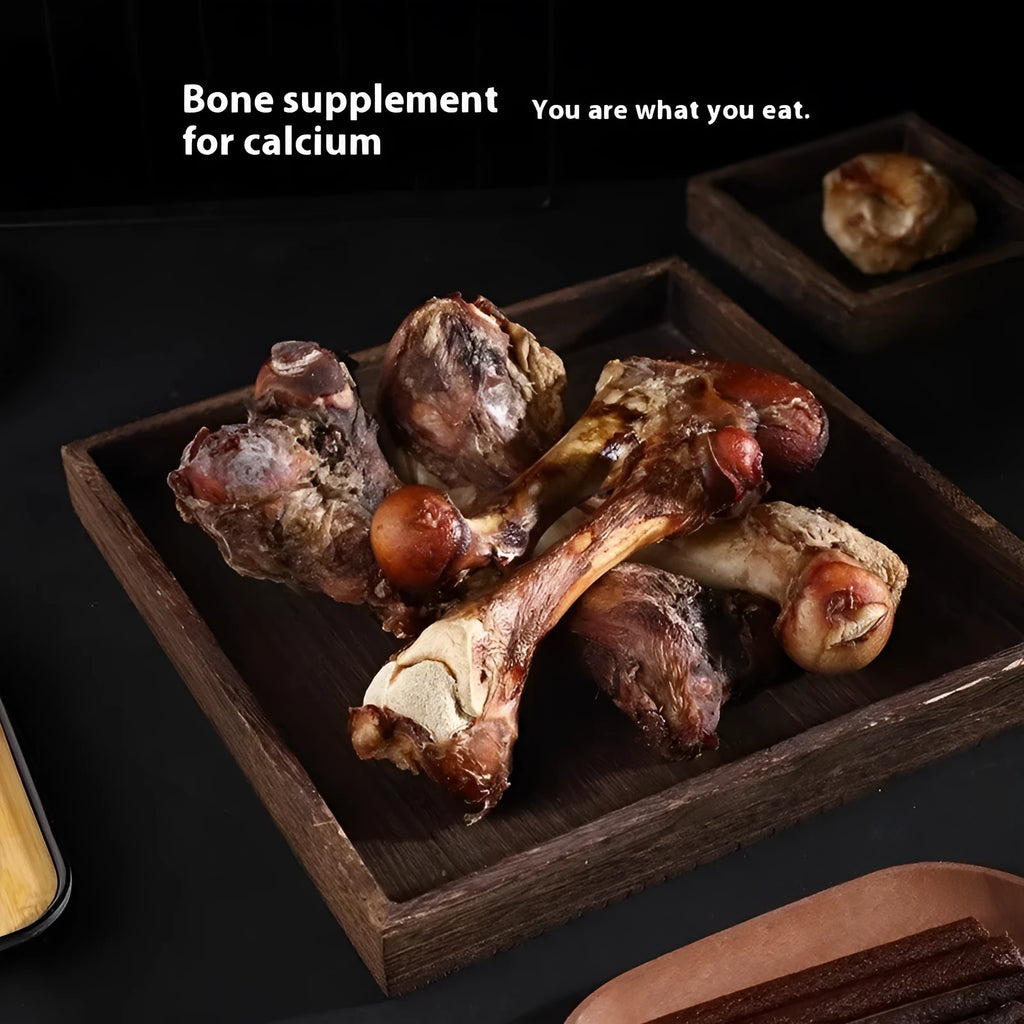 Puppy molar rod dental chew in three sizes with high calcium and roasted ox bone flavour