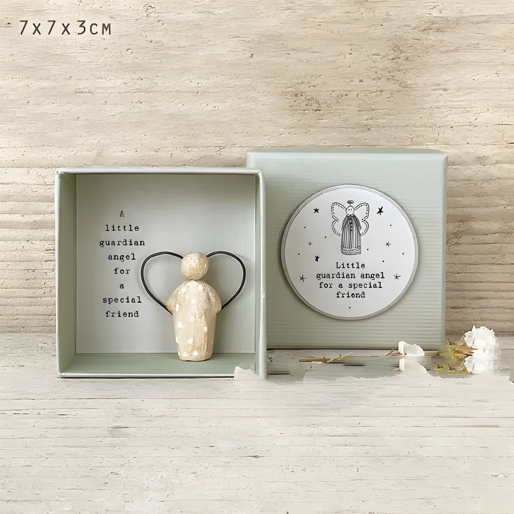 Guardian angel resin and plastic figurine ornament in modern simple cartoon style