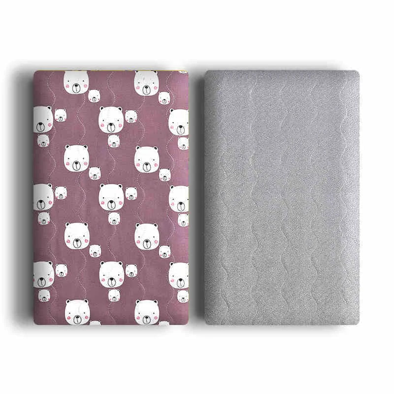 Double-sided cotton wool pet blanket with dinosaur cartoon design showing two size options