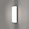 Stainless steel and PC outdoor wall light with IP65 waterproof rating, 60cm height.