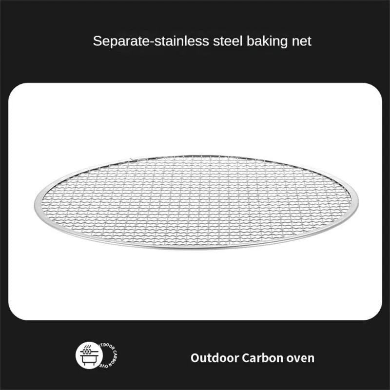 Portable stainless steel charcoal BBQ grill with detachable design and storage bag