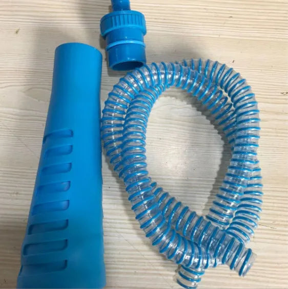 Blue suction pipe vacuum cleaner head with 114cm length for washing machine dust removal