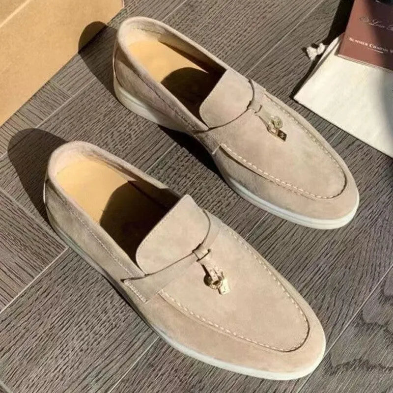 Gommino slip-on loafers with steel toe cap and rubber soles in multiple colour options
