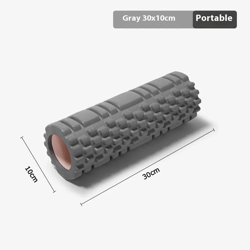 EVA foam roller in choice of colours including black, grey, pink, sky blue and light purple