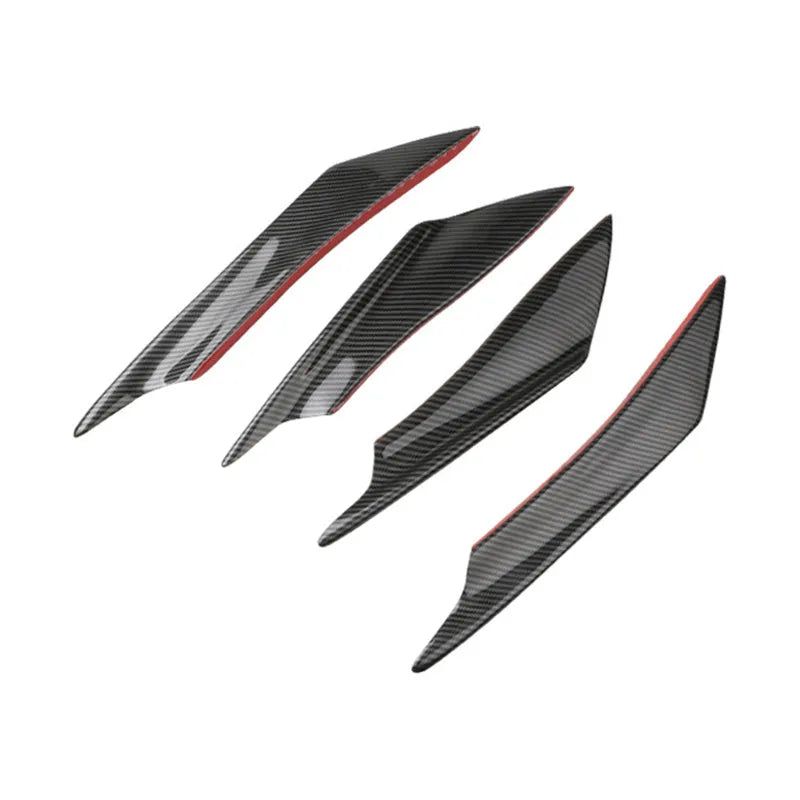 Carbon fibre pattern automotive bumper blade kit with four ABS plastic air knives