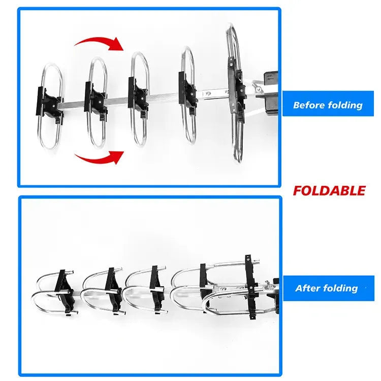 GR-1002 outdoor rotatable television antenna with high gain aerial for UHF reception