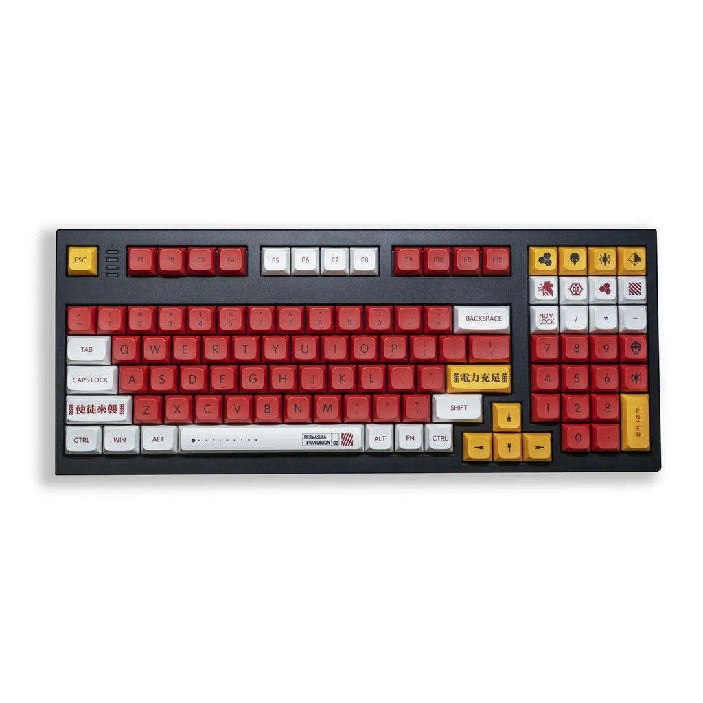 138 PBT sublimation key caps with boy and girl colour matching design for mechanical keyboards
