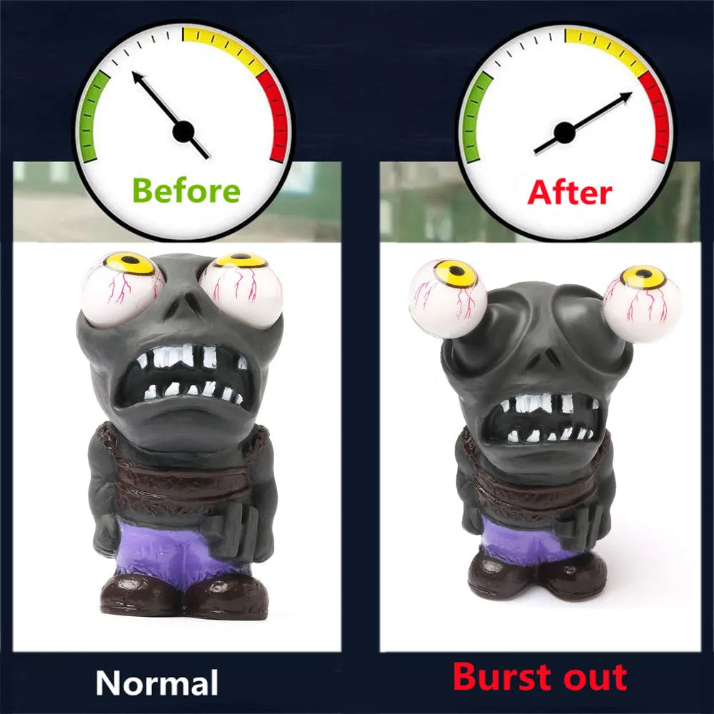 Turbo car decompress ornament kit with eye doll, pressure regulating valve, copper tube, and mounting clips