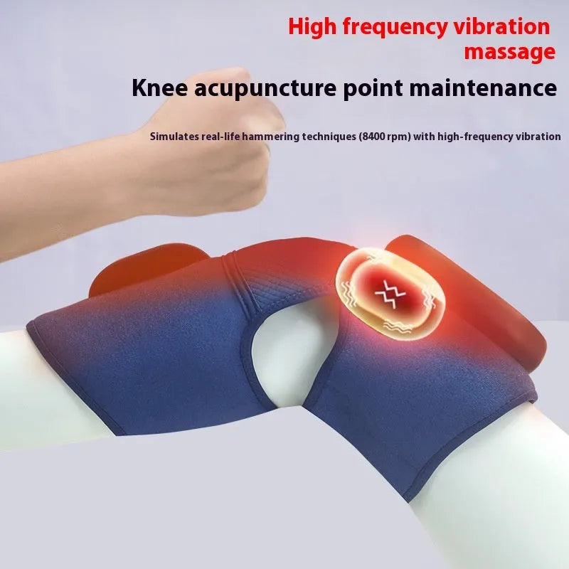 Airbag Blue Single self-heating knee massager with vibration and air pressure compression functions