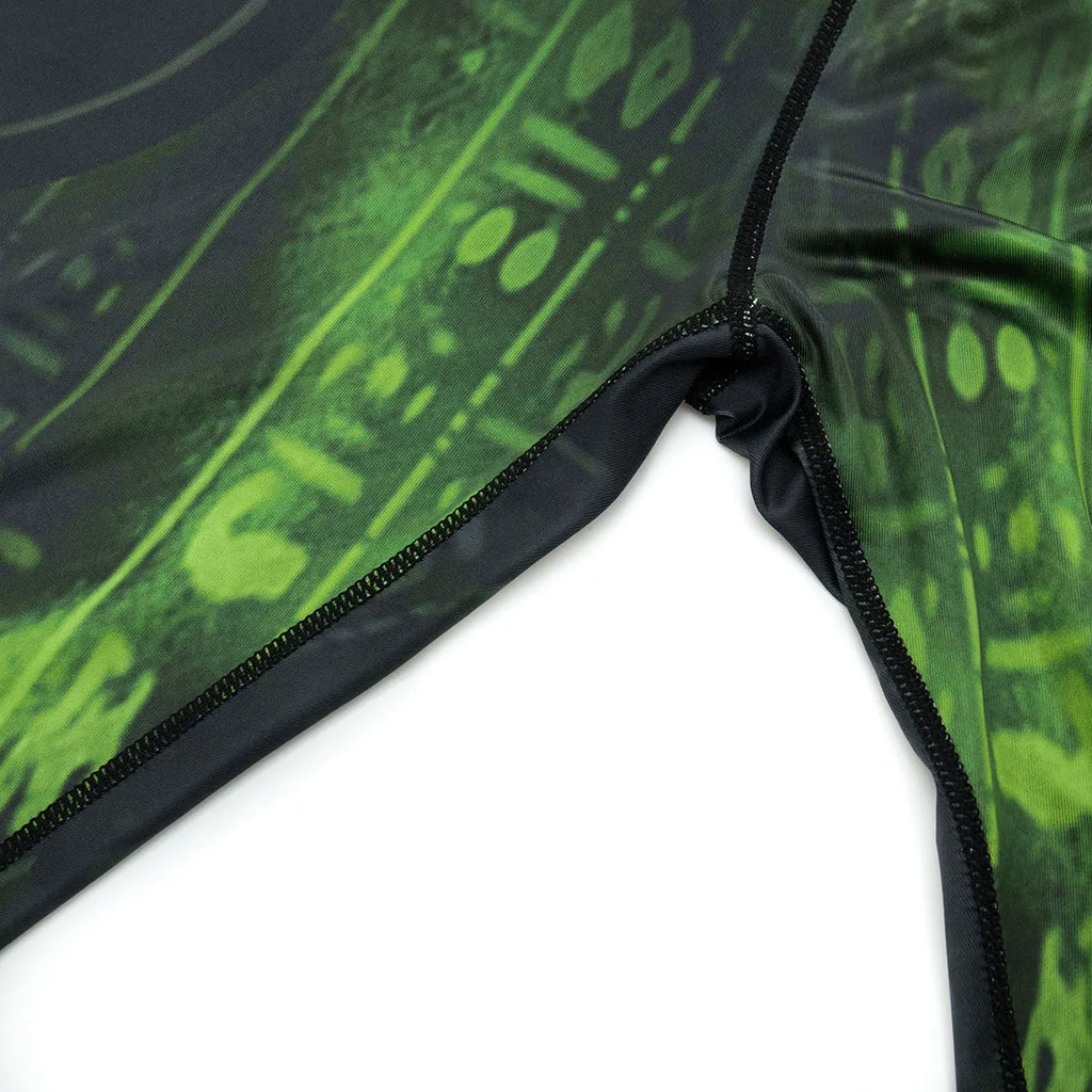 Men's slim-fit ZF016 pattern stretch sports suit with long sleeve top and trousers for running and fitness.