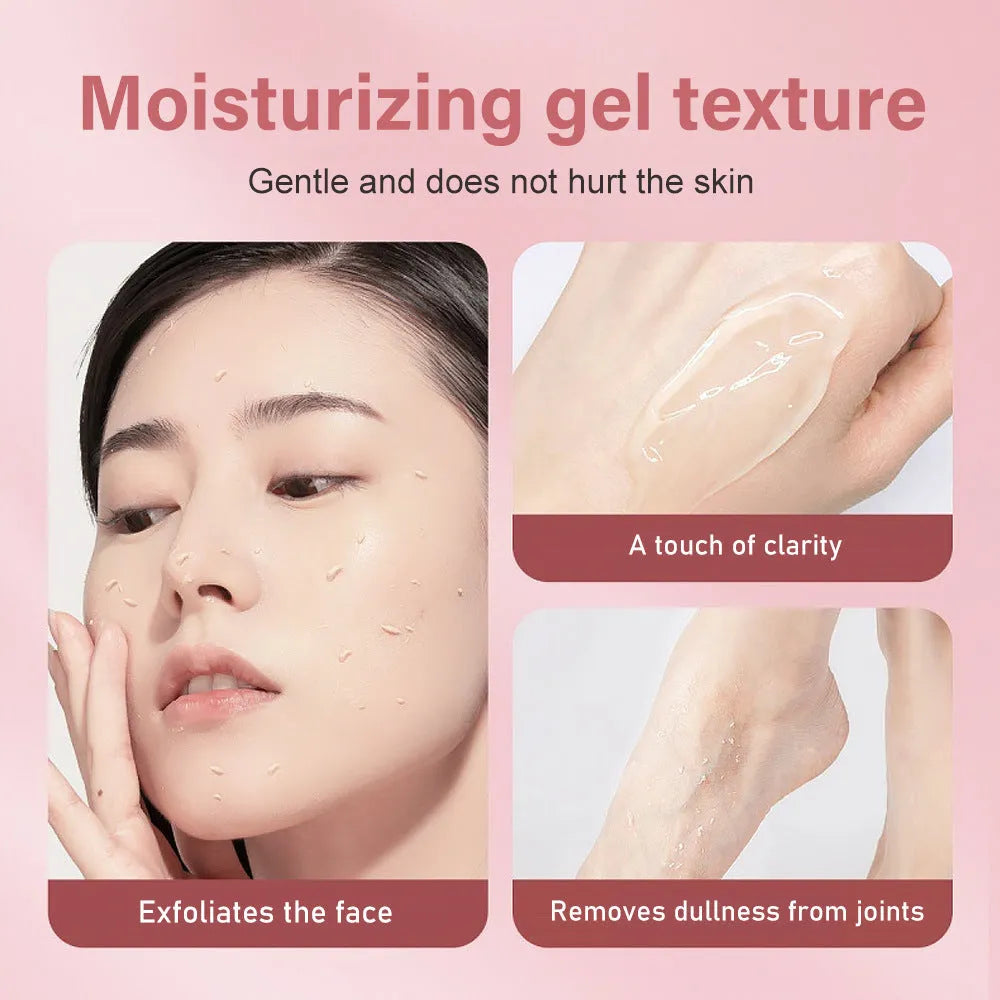 Moisturising facial exfoliating gel scrub in 132g container for universal skin types