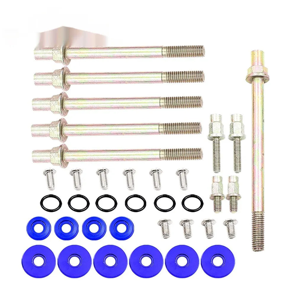 Honda Civic K Series aluminium alloy engine gasket kit in Black, Blue, Red or Silver colours