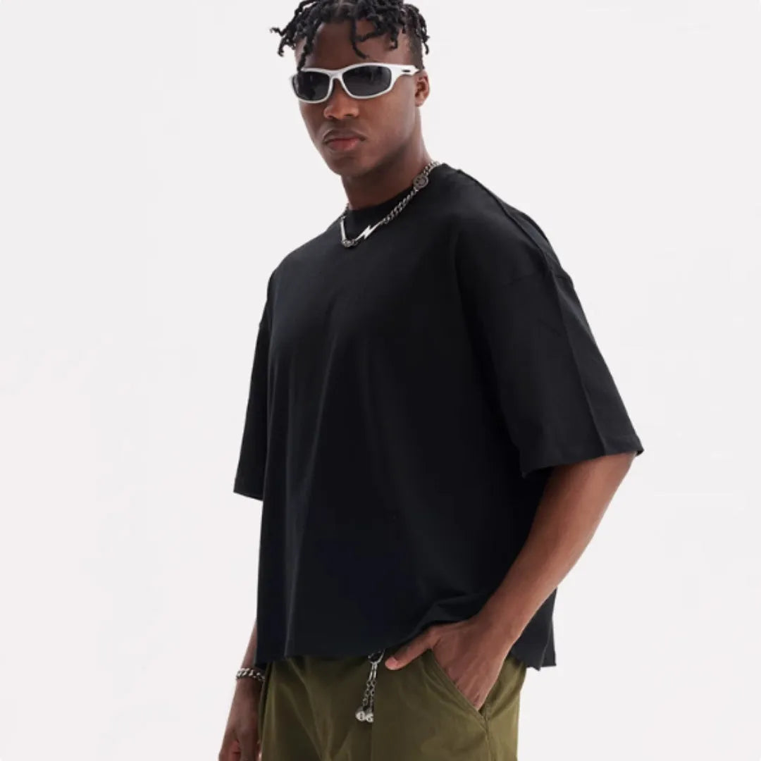 Pure cotton loose fit T-shirt in multiple colours with short sleeves for summer wear