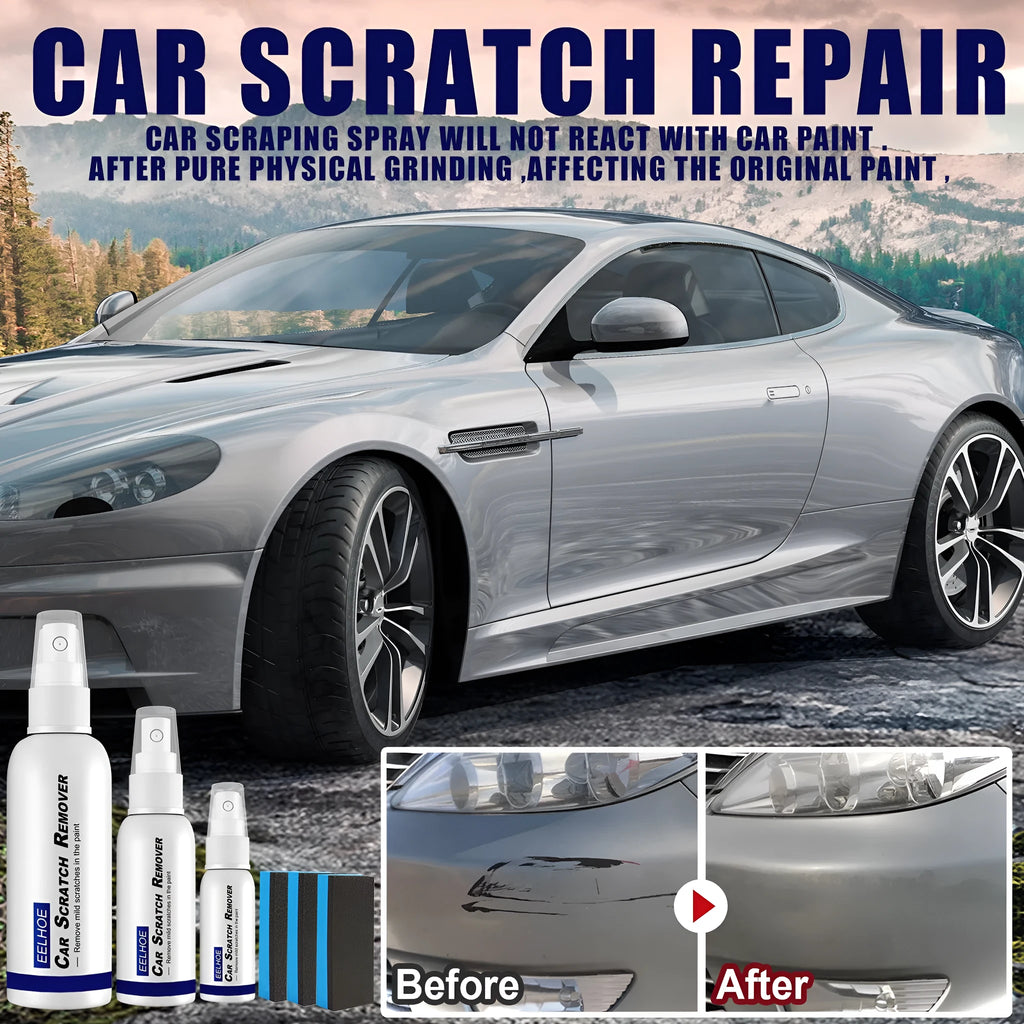 Car paint scratch removal spray bottle in 100ml, 50ml and 30ml sizes