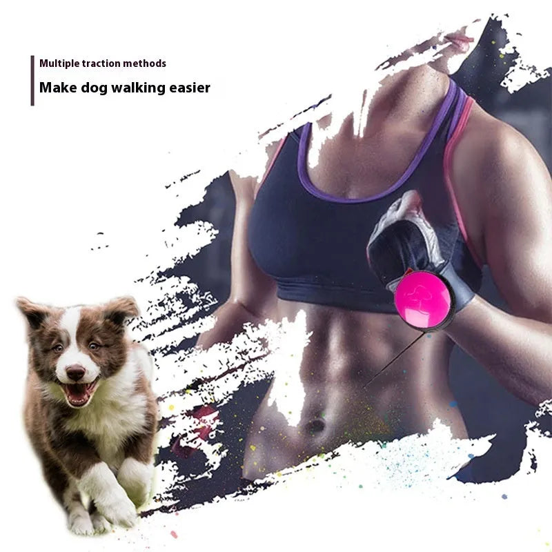 Pet Holding Hands automatic retractable dog leash extended to 3 metres in apple green colour.