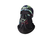 Motorcycle riding head cover and gloves set in dome style with cotton construction