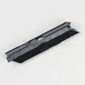 A black plastic hard drive baffle bin cover for a 3.5-inch PC case bay.