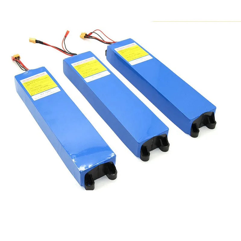 36V lithium-ion battery pack for an electric scooter with 10.4Ah, 7.8Ah, and 6.6Ah capacity options.
