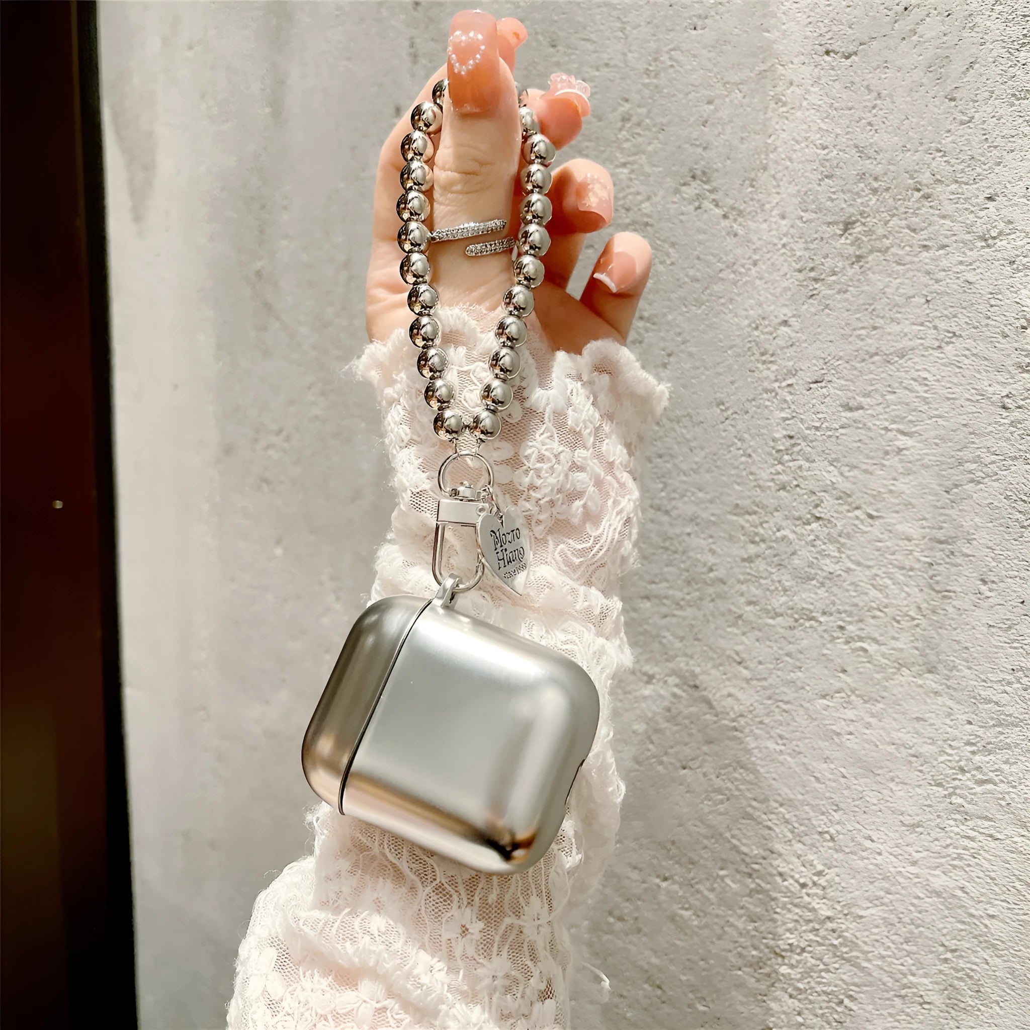 Matte plating TPU protective case for Apple AirPods, shown in a universal design.