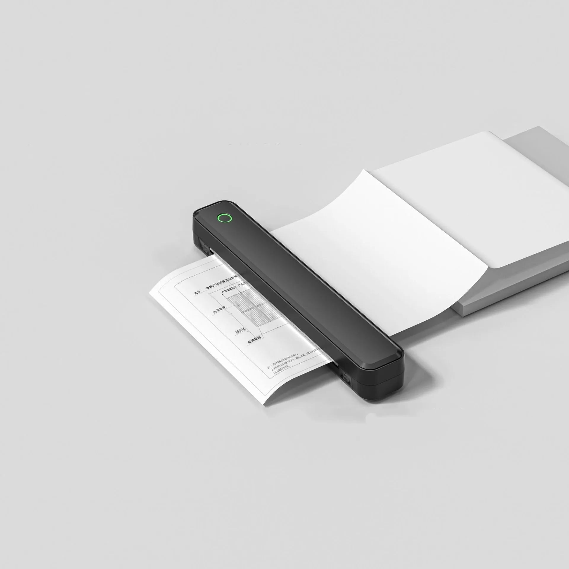 Black and white Bluetooth thermal printer for mobile drawing printing