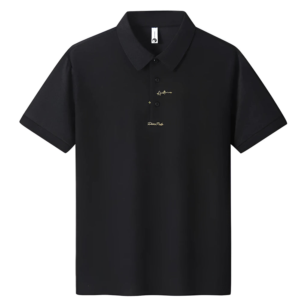 Men's loose fit cotton t-shirt with letter print in multiple colour options on a size chart.