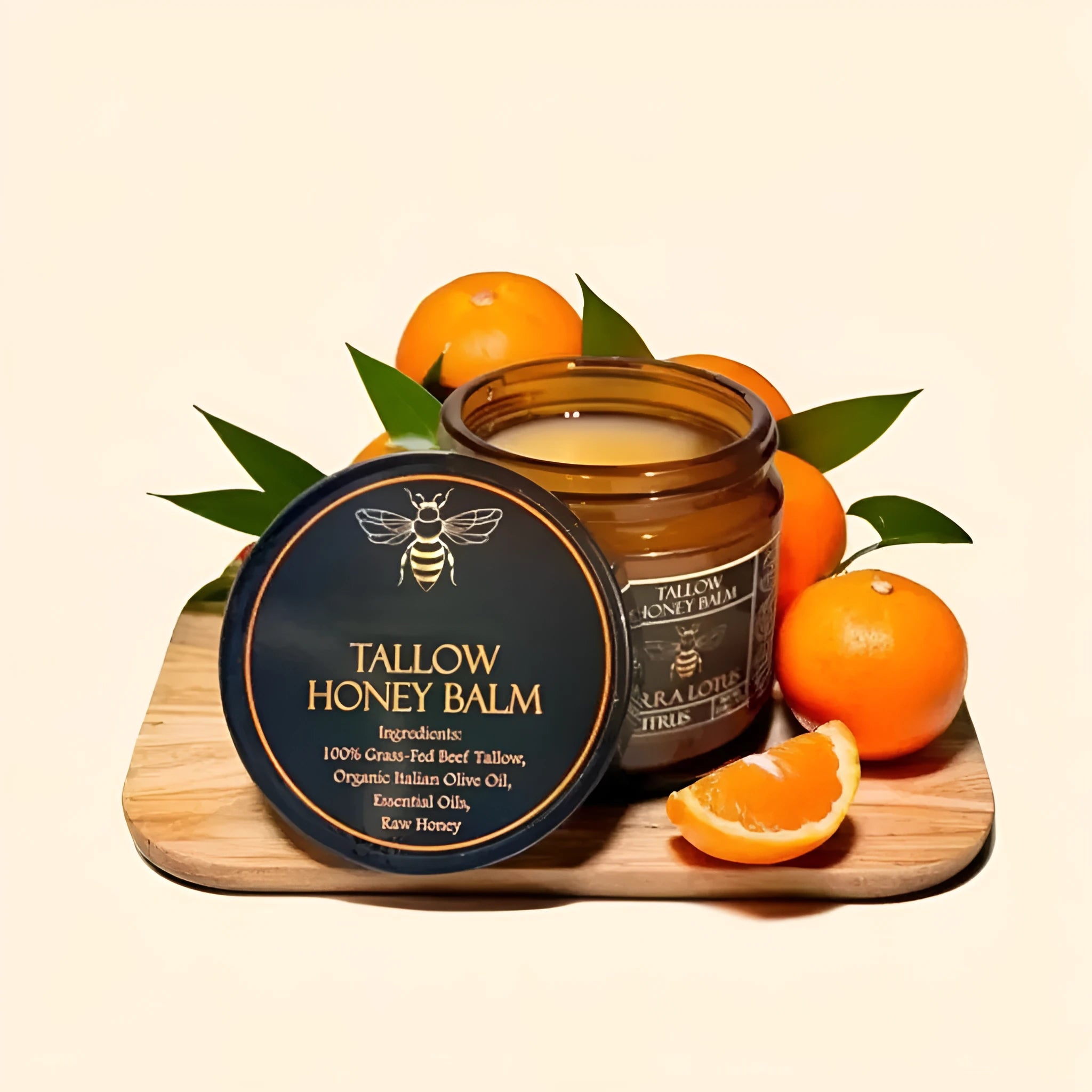 57g honey butter facial moisturising cream jar suitable for all skin types with citrus, lavender or no fragrance options