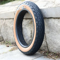 Brown 20x4.0 inch rubber tyre for snowmobiles and electric beach cars