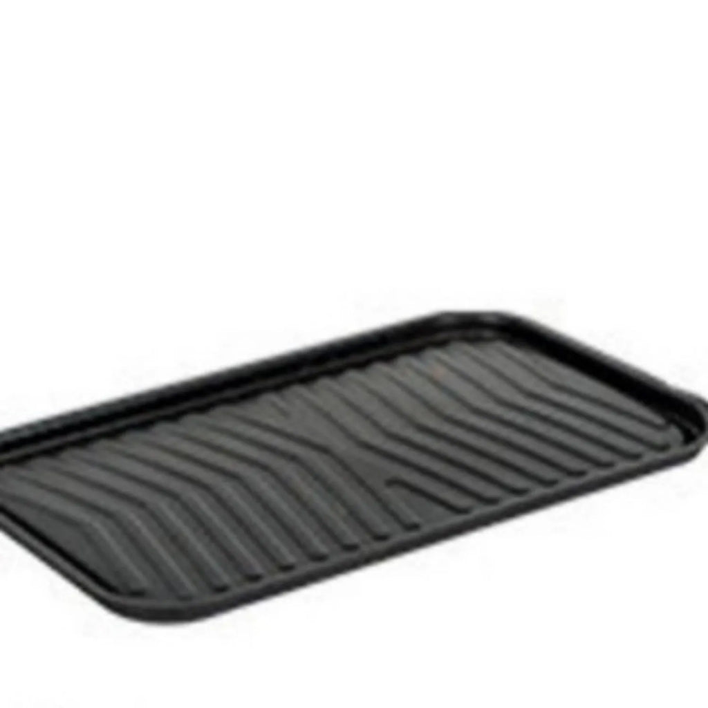White portable folding charcoal grill with round chimney oven design and detachable carbon tanks