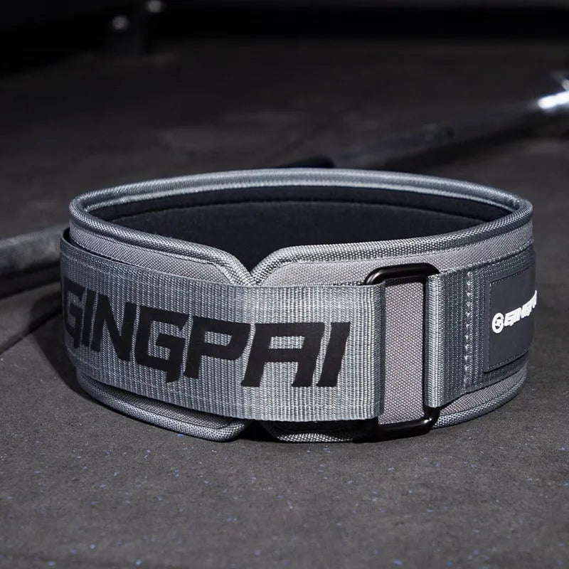 Abdominal exercising waist protection belt for strength training with lumbar support