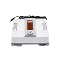 White intelligent window cleaning robot with dimensions 220mm x 220mm x 70mm for high-rise glass.