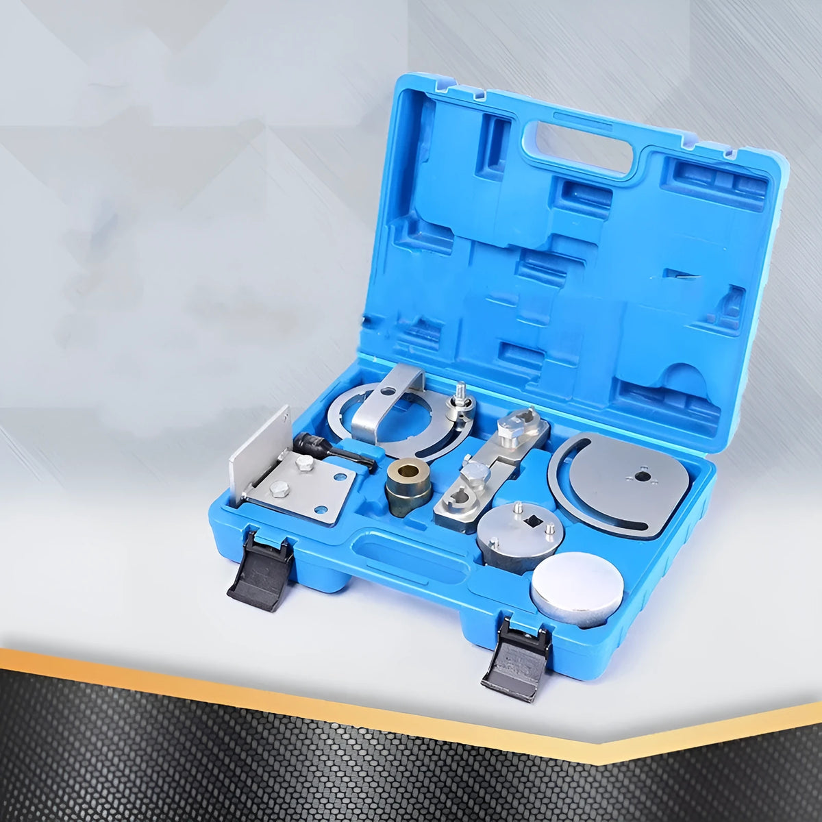 Land Rover Volvo T6 3.0 3.2 engine timing special tool set, eight carbon steel tools.