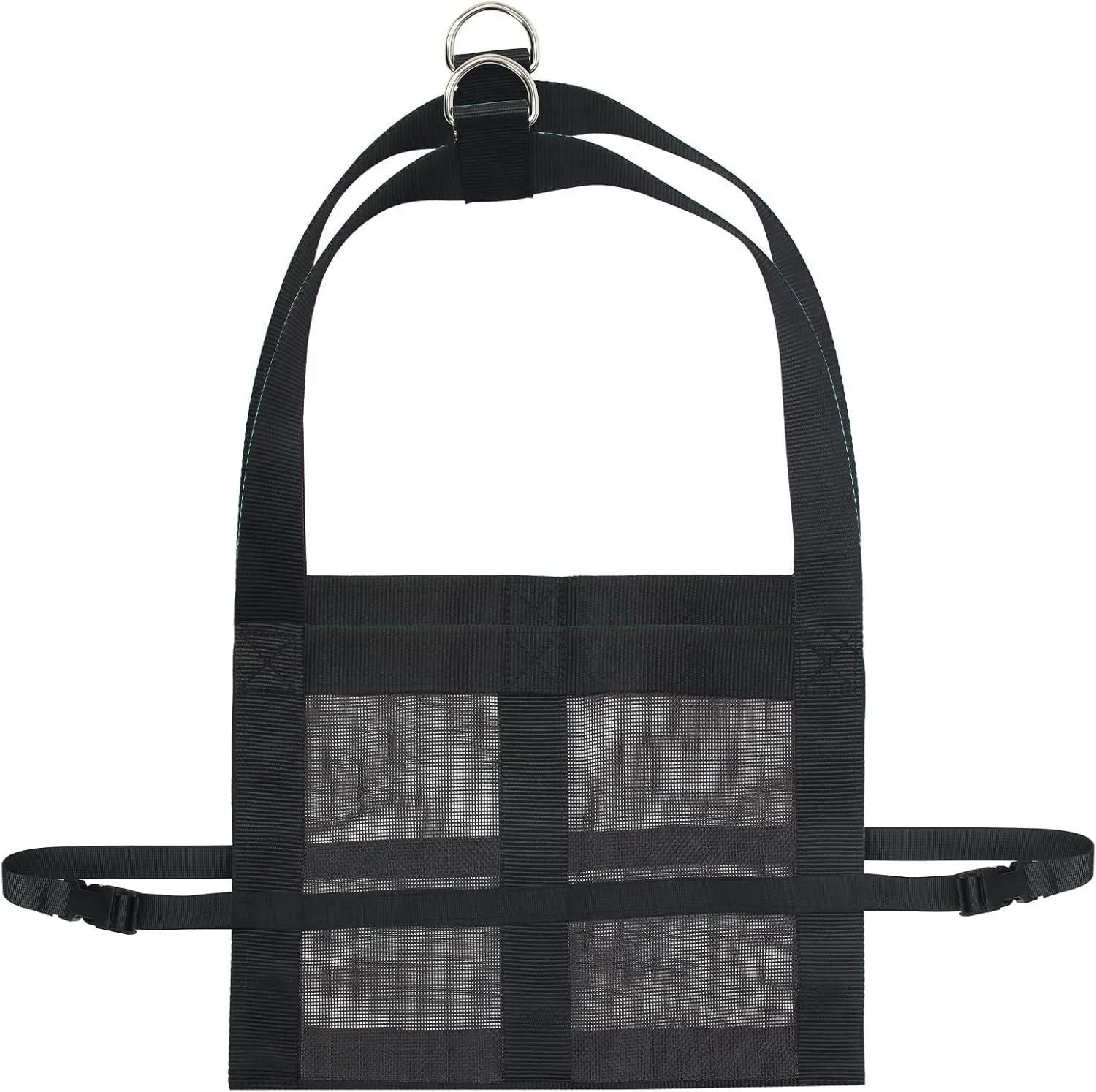 Black heavy-duty calf and large dog weighing sling, dimensions 35cm by 150cm.