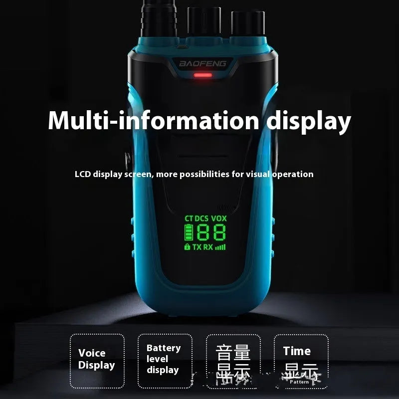 Red or yellow small hotel restaurant beeper high power intercom with USB charging port