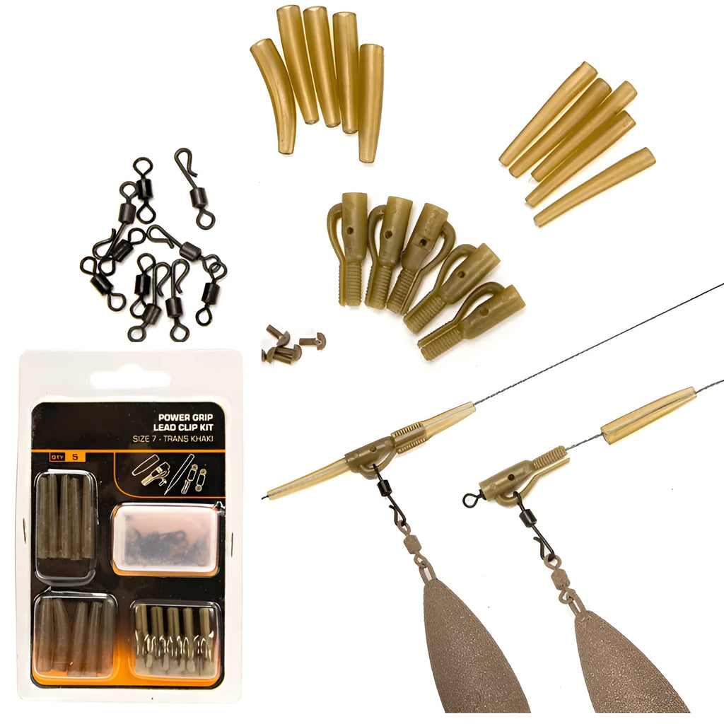 European carp fishing 30-piece accessory set with anti-winding pipes and threaded hoses