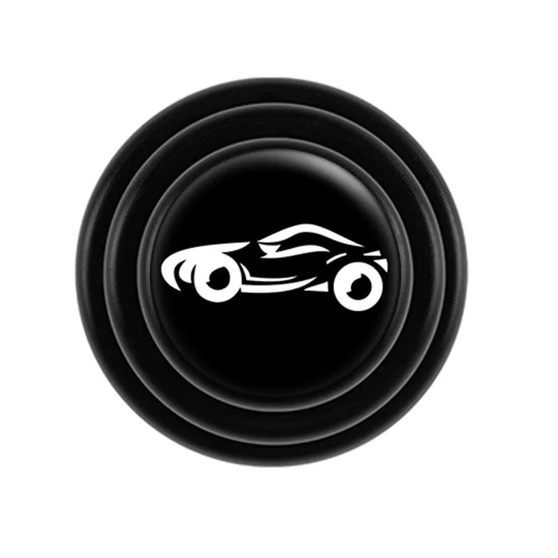 Silicone car door shock pads in black and luminous colours with 20mm thickness for door edge protection