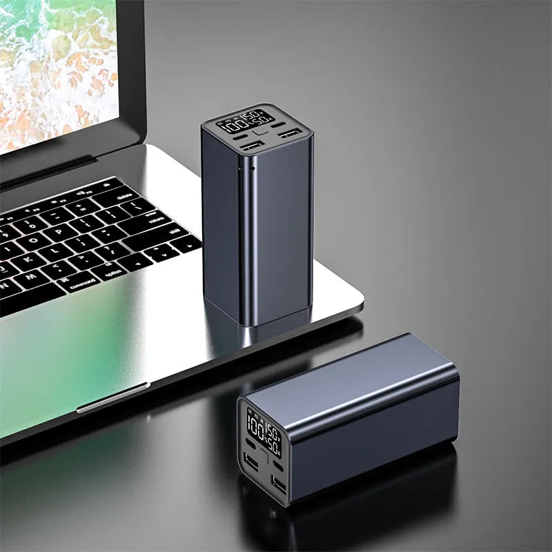 65W metal portable charging bank with 20000mAh capacity for laptop charging