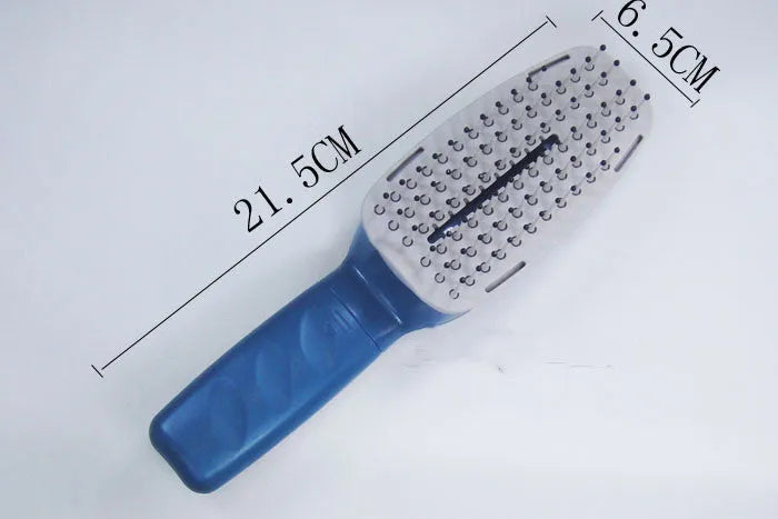 White pet grooming ion comb with a removable brush head, showing 78 teeth and a one-key switch.
