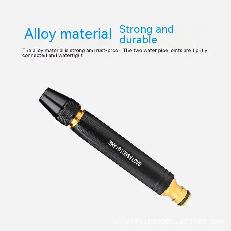 Black diamond car washing gun with straight spray design for vehicle cleaning