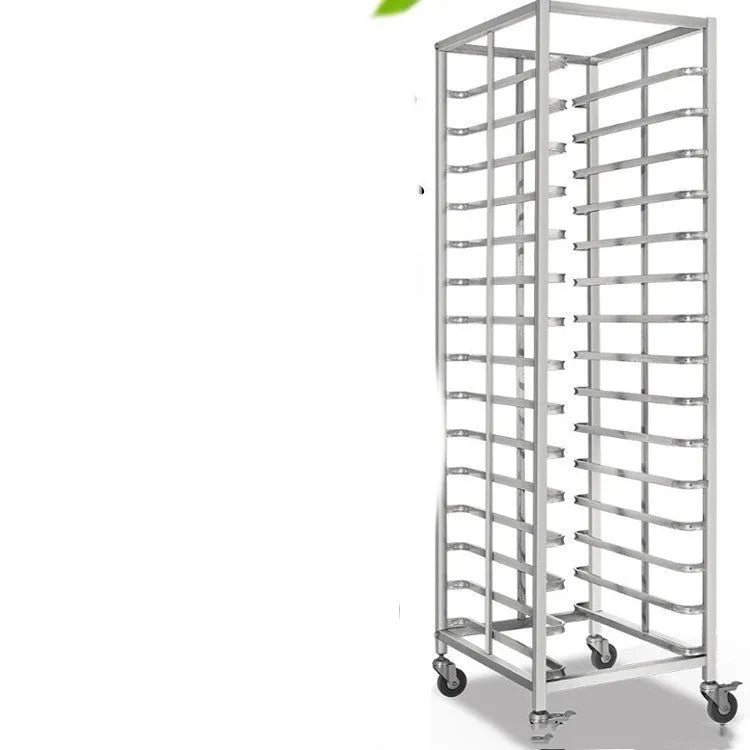 Stainless steel six-layer baking cooling rack with lock mechanism