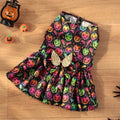Halloween dog costume with angel wings in bright pumpkin colour, size medium